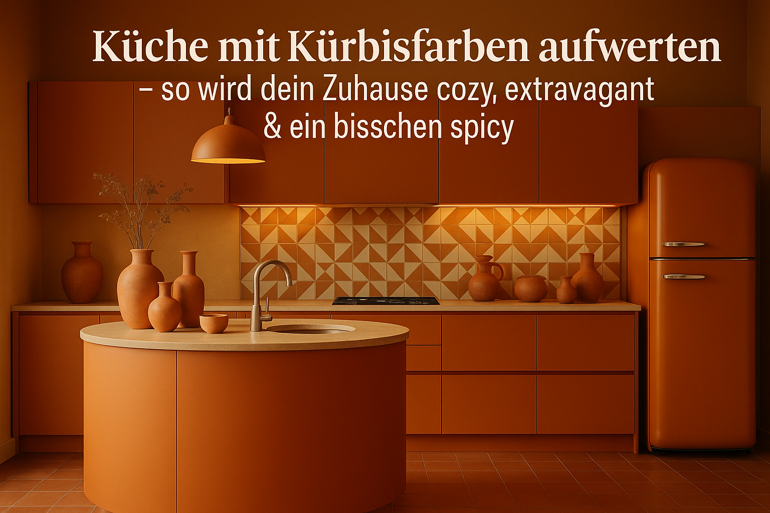 Küche mit Kürbisfarben aufwerten – so wird dein Zuhause cozy, extravagant & ein bisschen spicy