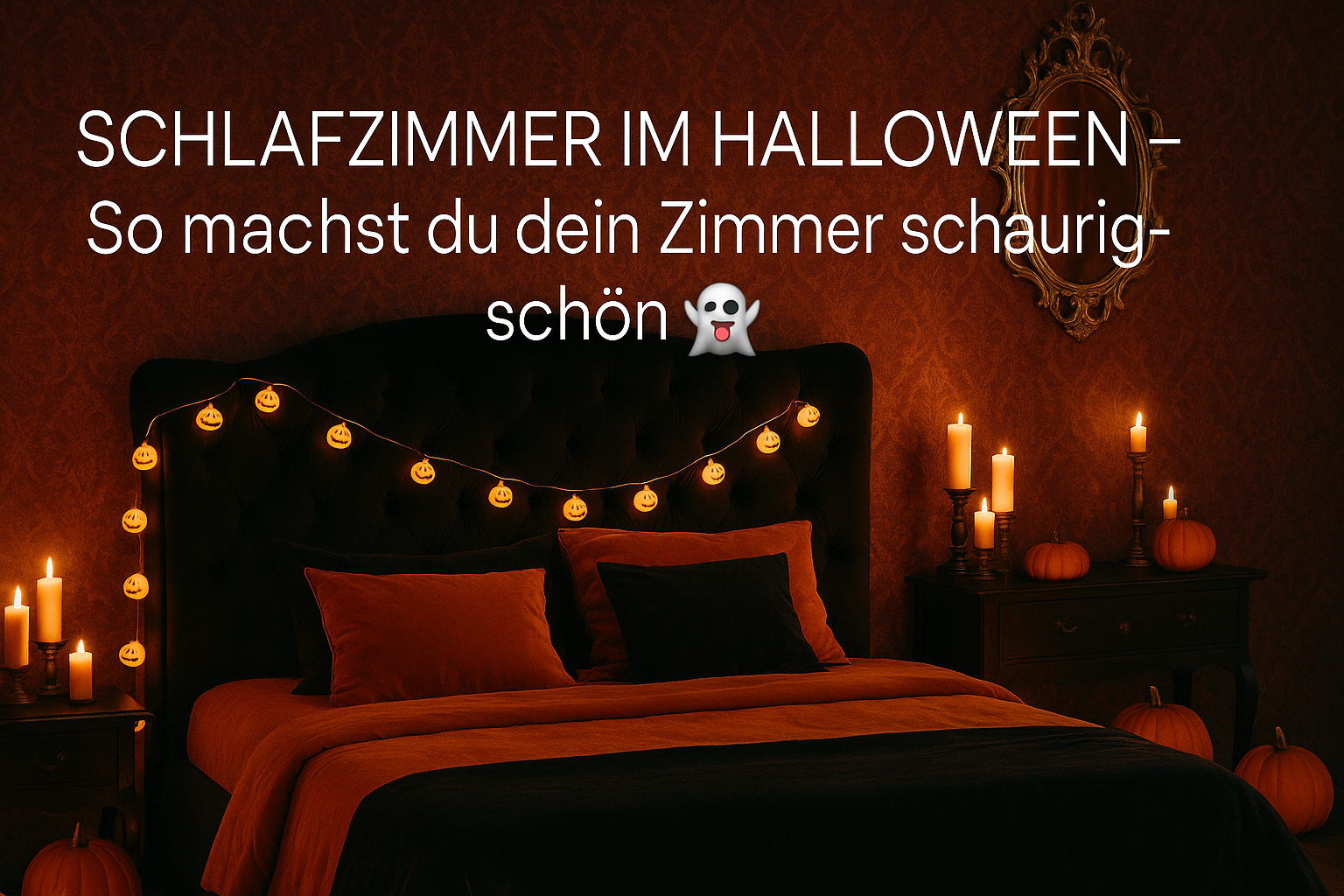 Schlafzimmer im Halloween: Mach dein Zimmer schaurig-schön 🎃👻