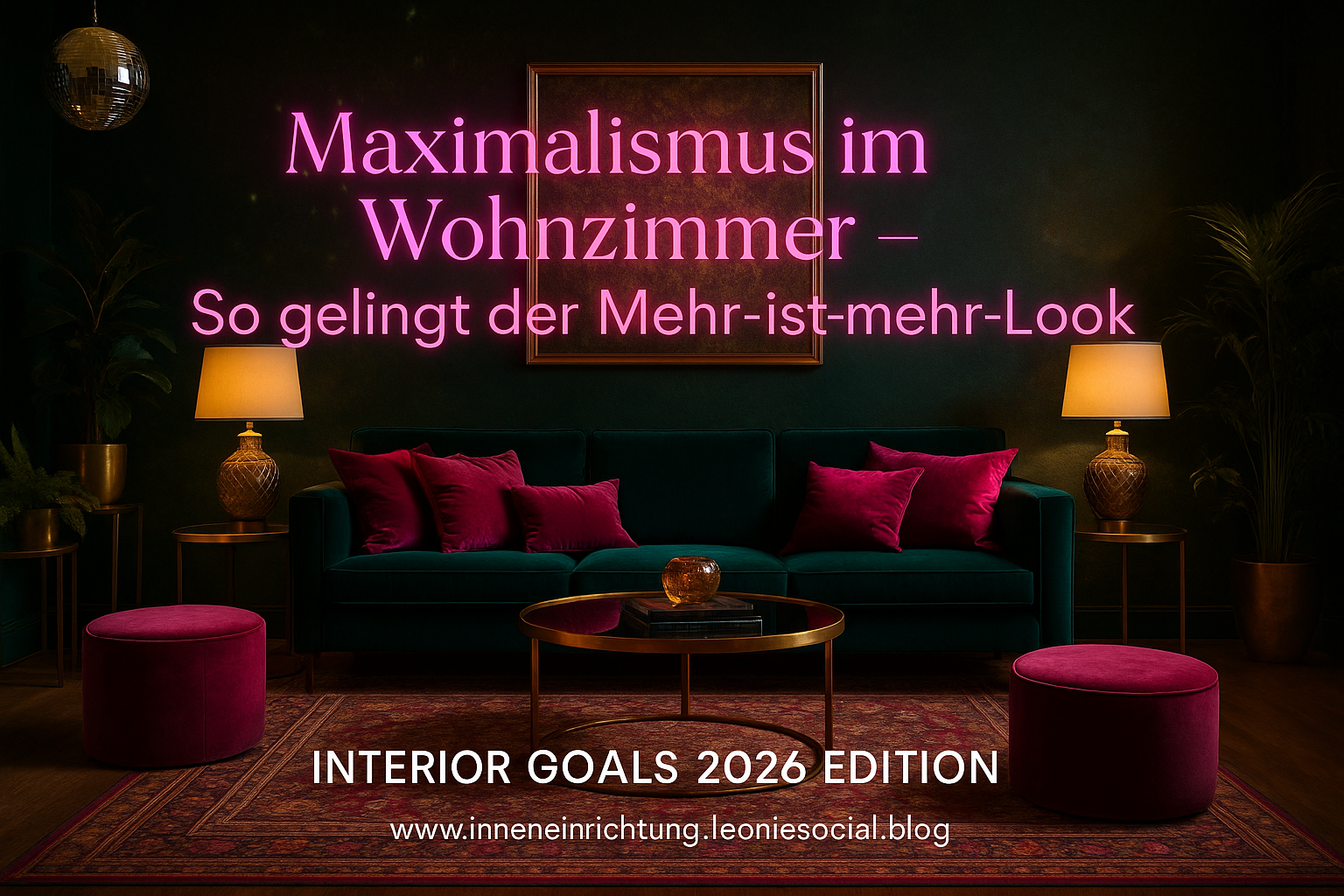 Maximalismus im Wohnzimmer – So gelingt der Mehr-ist-mehr-Look